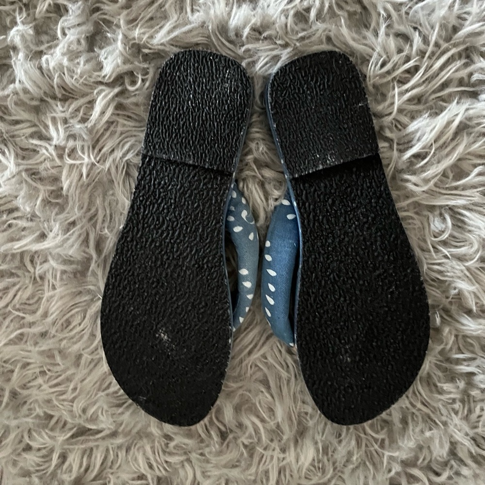 NWOT Free People Blue and White Sandals - Picture 10 of 11